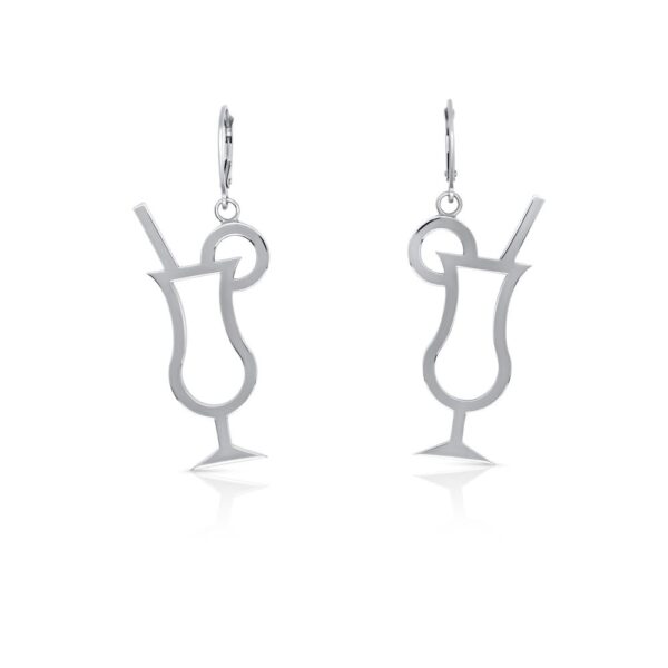 Sterling Silver Hurricane Glass Earrings